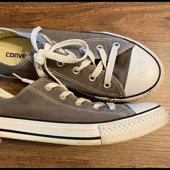 EUC Gray White Converse All-Star Shoes Sneakers Youth 3 - Picture 4 of 5